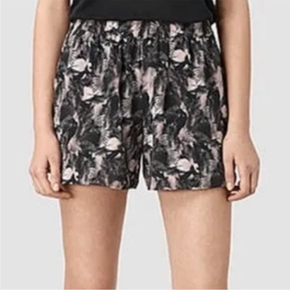 All Saints Women's Kaplan Island Silk Patterned Shorts